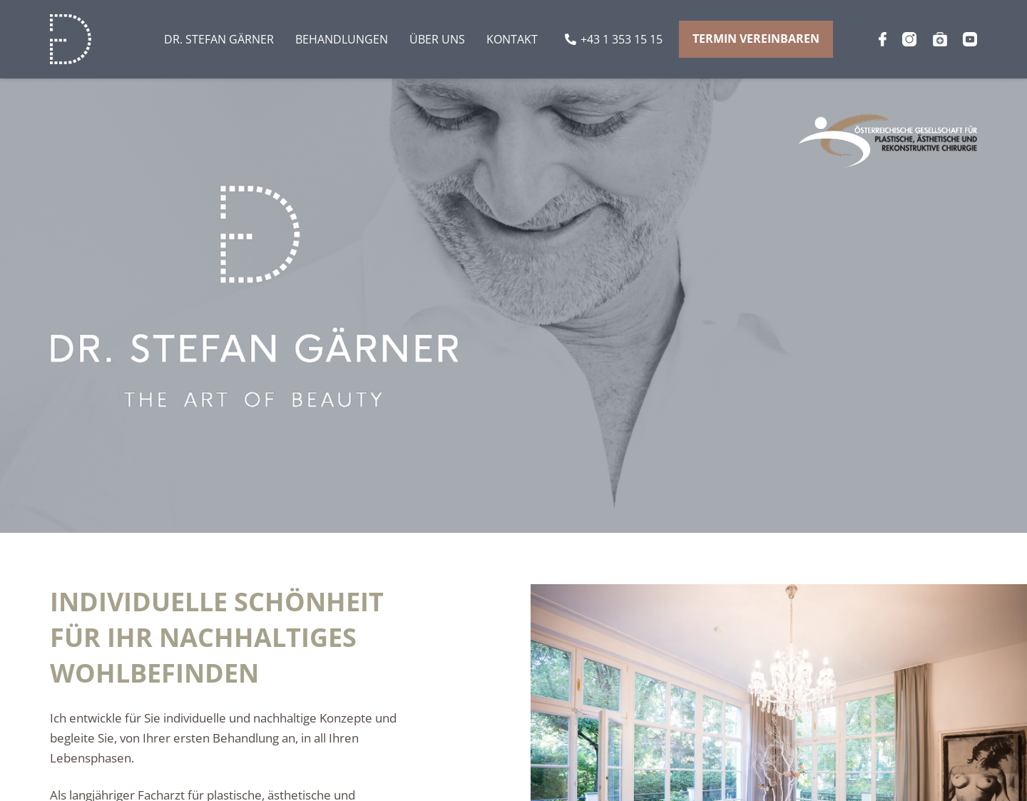 Aktuelle Website-Vorschau von Dr. Stefan Gärner