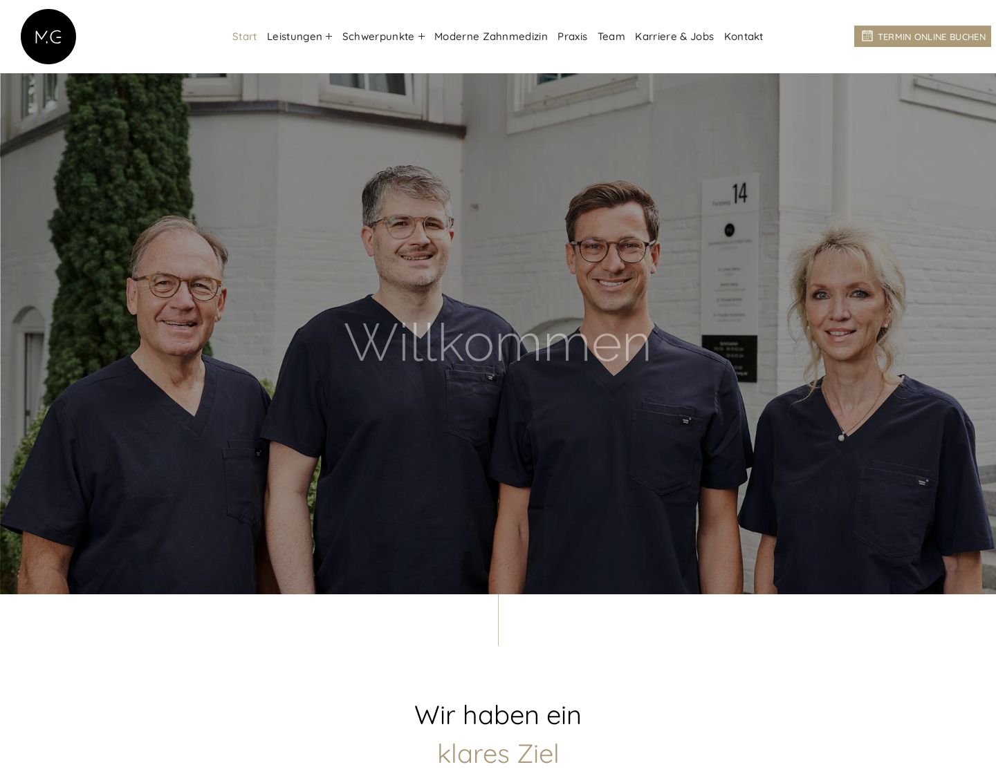 Aktuelle Website-Vorschau von Zahnmedizin im Forstweg Metje & Getzin