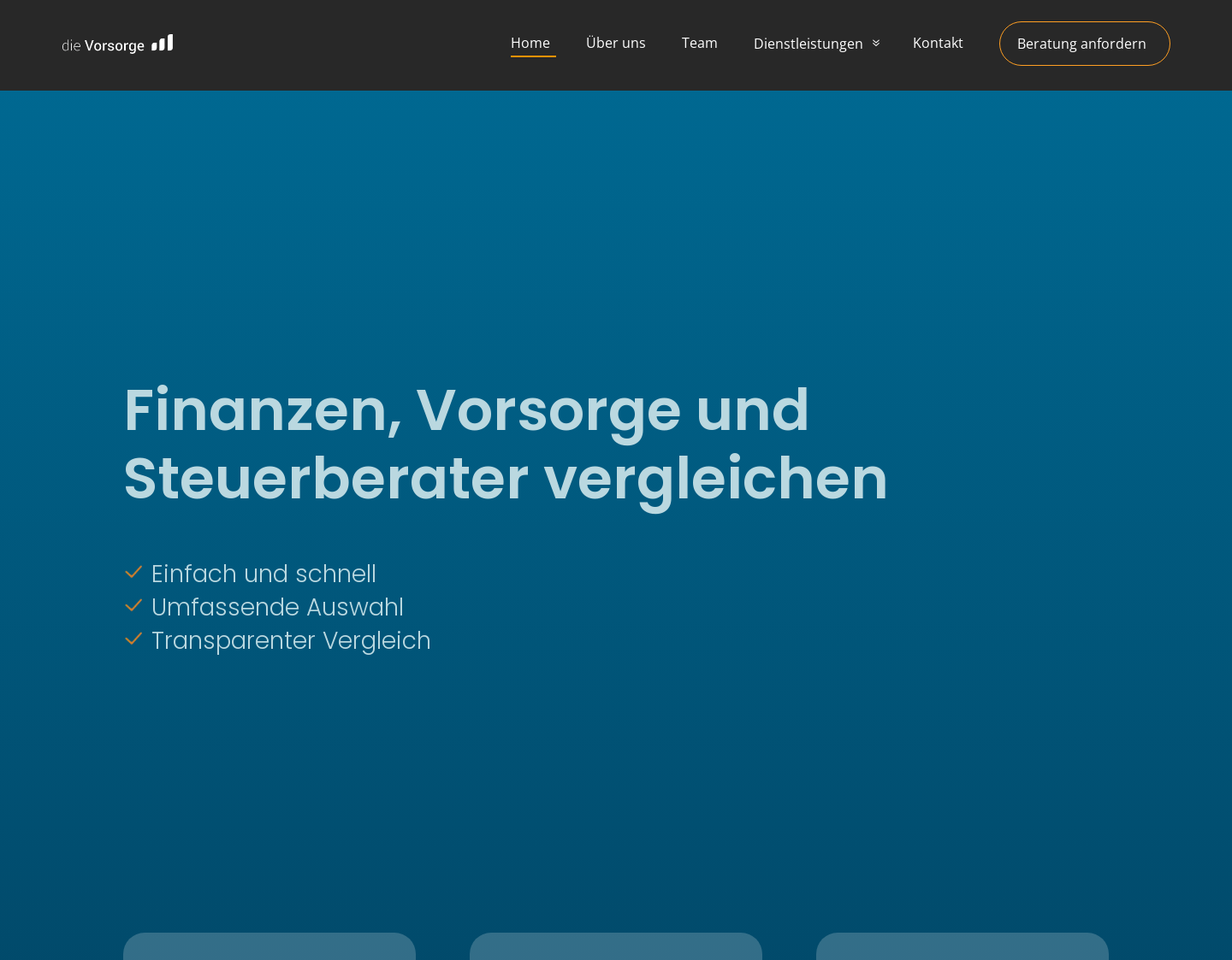 Aktuelle Website-Vorschau von dieVorsorge