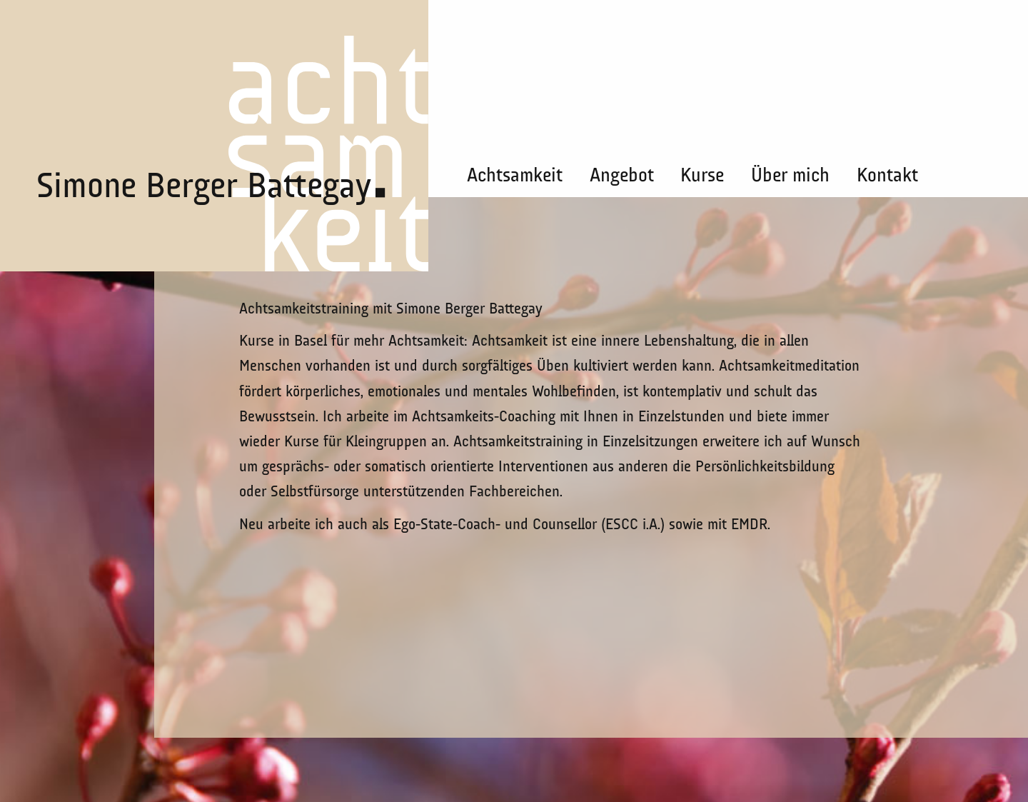 Aktuelle Website-Vorschau von Achtsamkeit Basel - Achtamskeitstraining