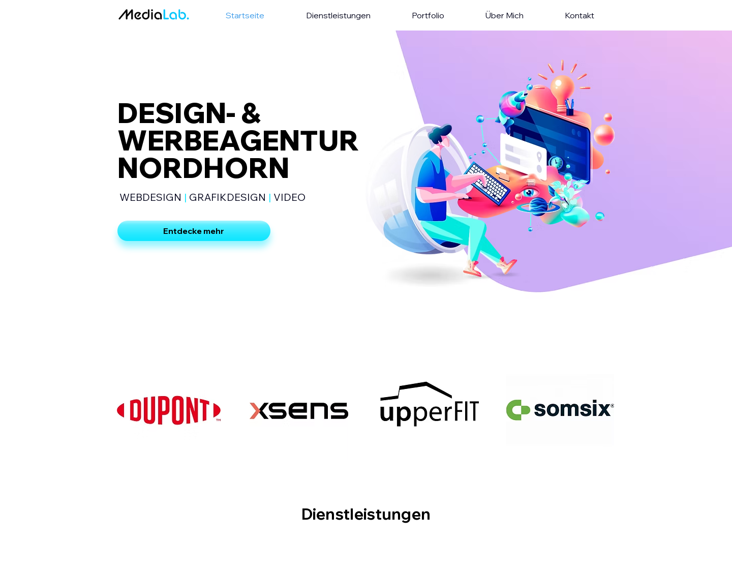 Aktuelle Website-Vorschau von MediaLab Nordhorn