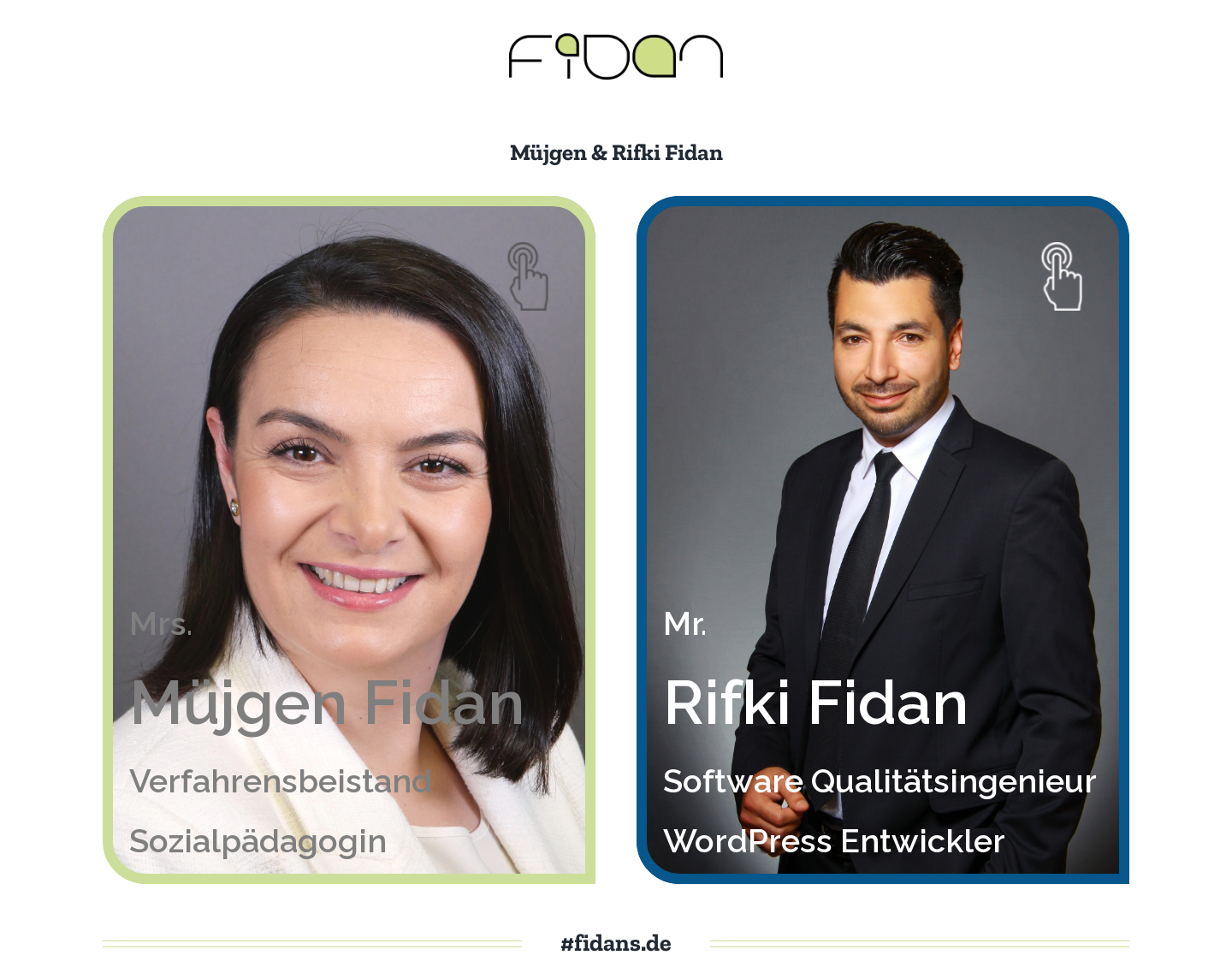 Aktuelle Website-Vorschau von Müjgen Fidan & Rifki Fidan