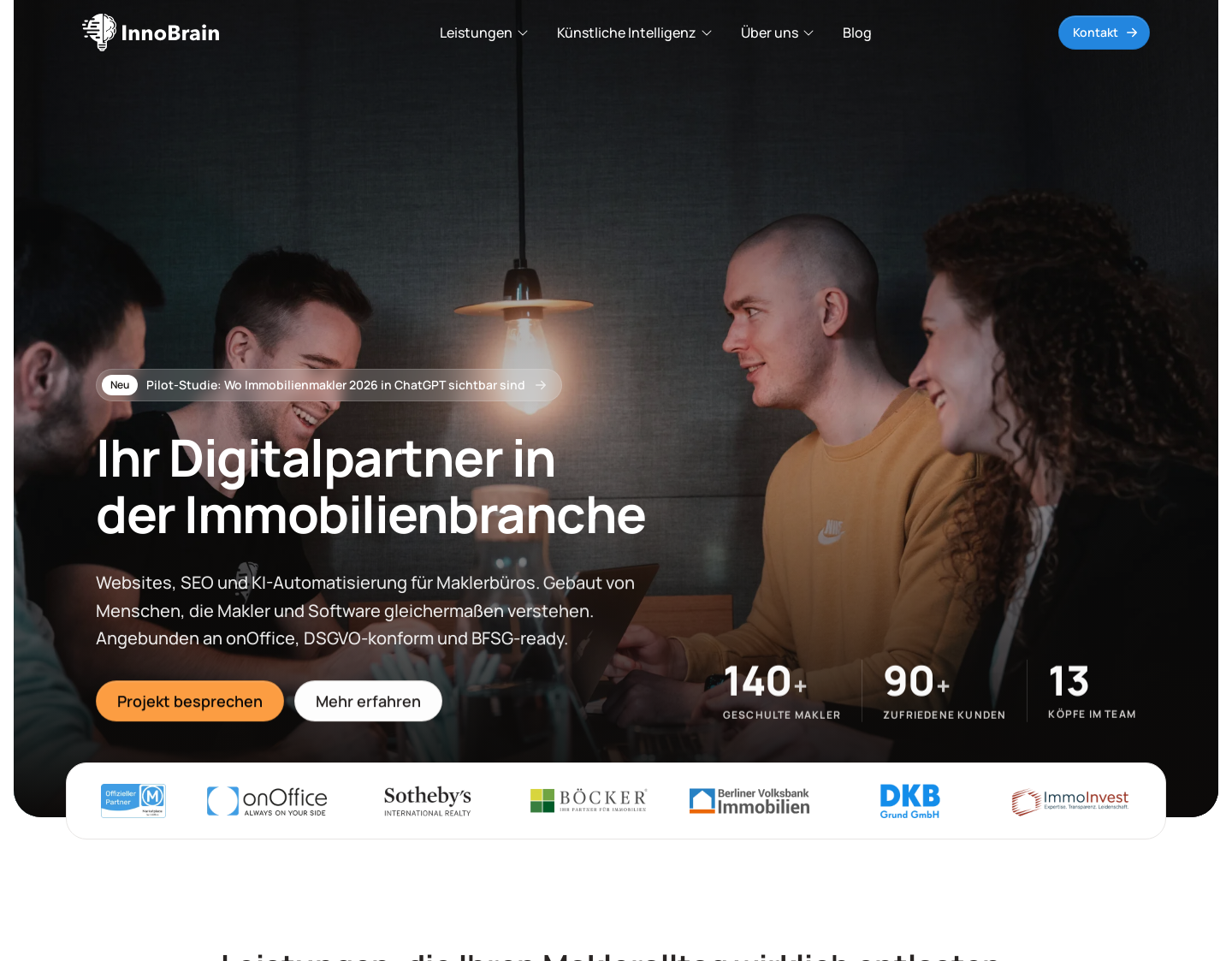 Aktuelle Website-Vorschau von InnoBrain GmbH