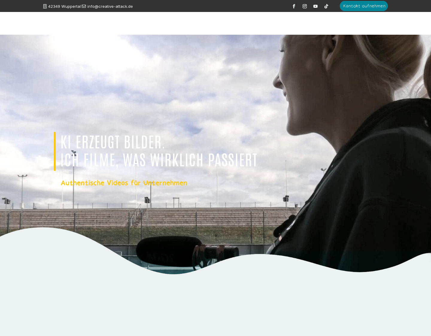 Aktuelle Website-Vorschau von Creative Attack