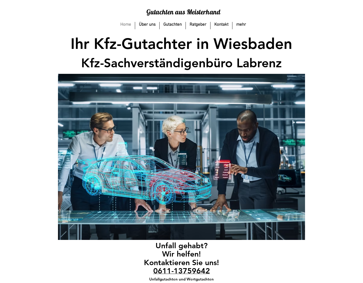 Aktuelle Website-Vorschau von Kfz Sachverständigenbüro Labrenz