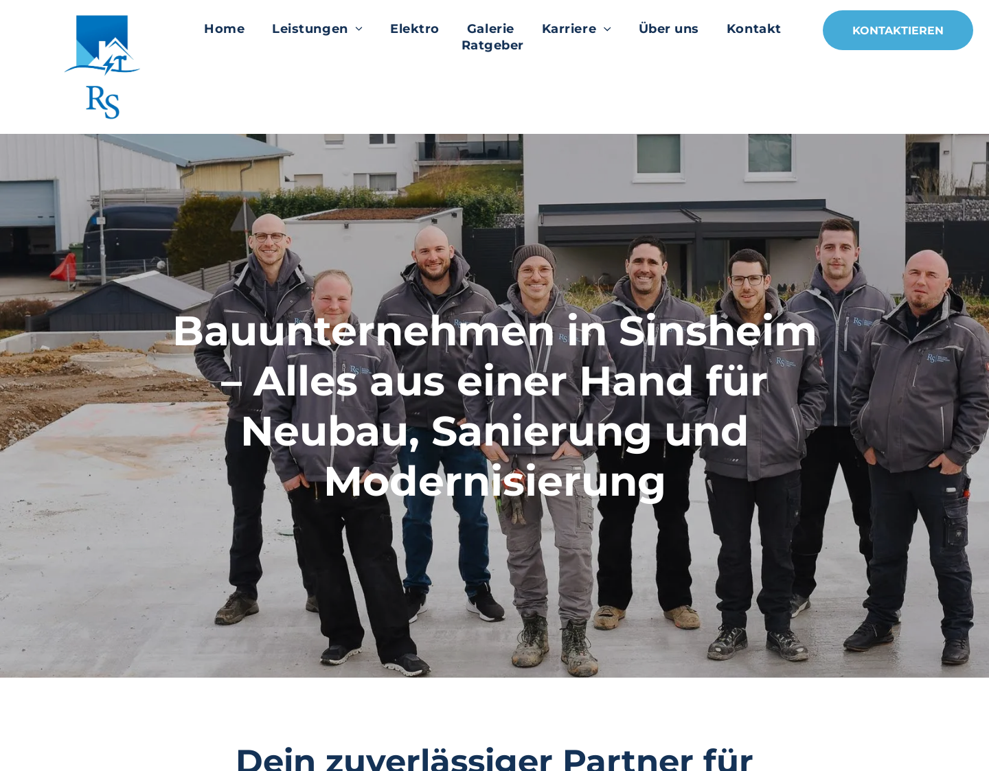 Aktuelle Website-Vorschau von RS Bau und Immobilien GmbH