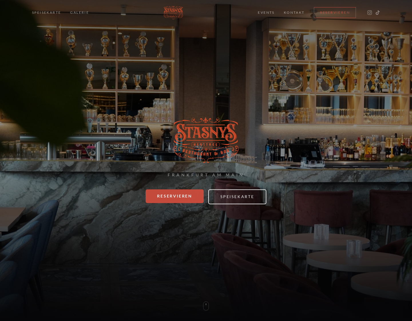 Aktuelle Website-Vorschau von Stasny`s Heritage Restaurant und Bar