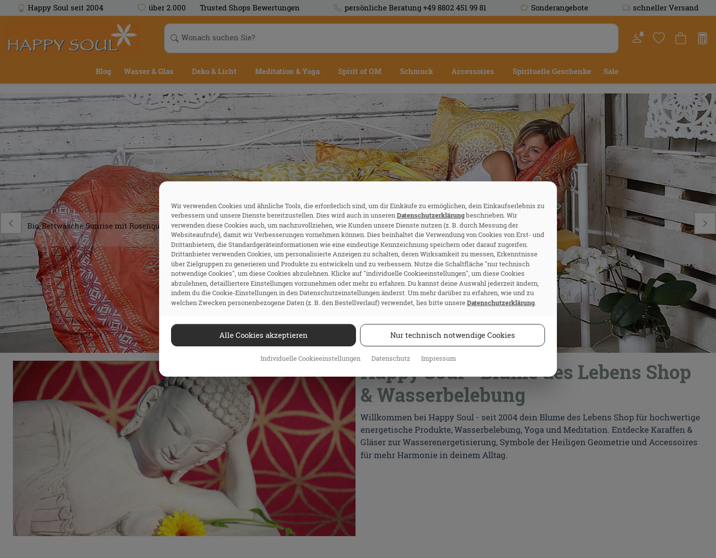 Aktuelle Website-Vorschau von Happy Soul