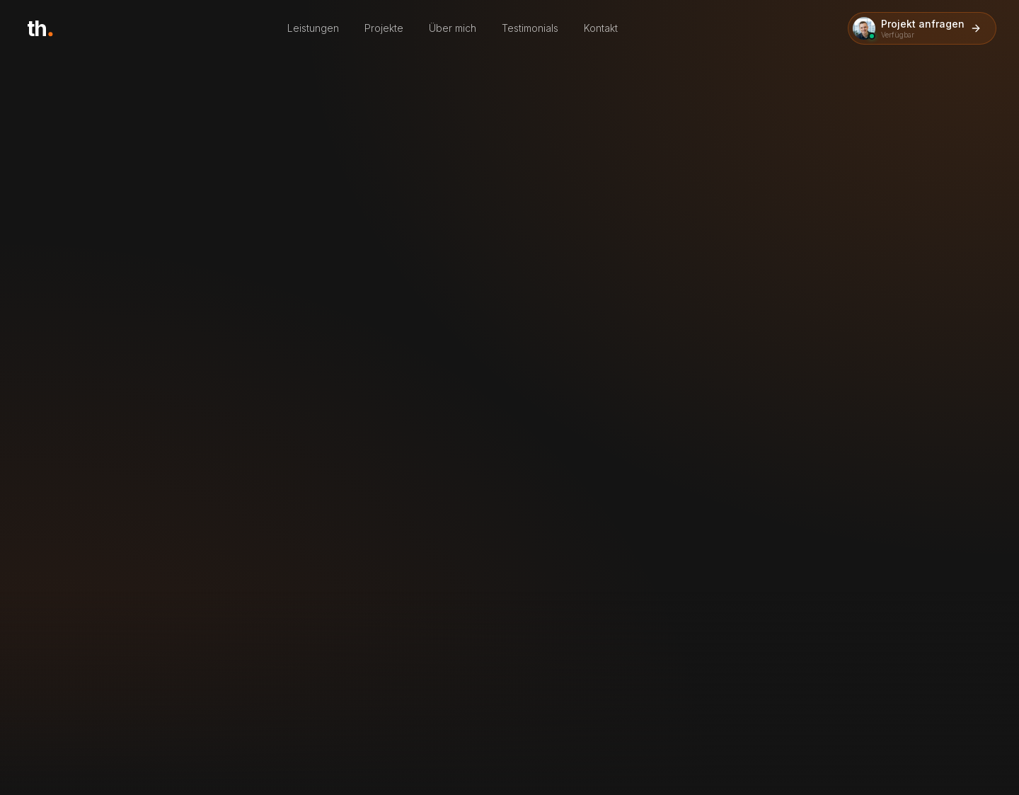 Aktuelle Website-Vorschau von Timo Hofmann | Webdesign & SEO