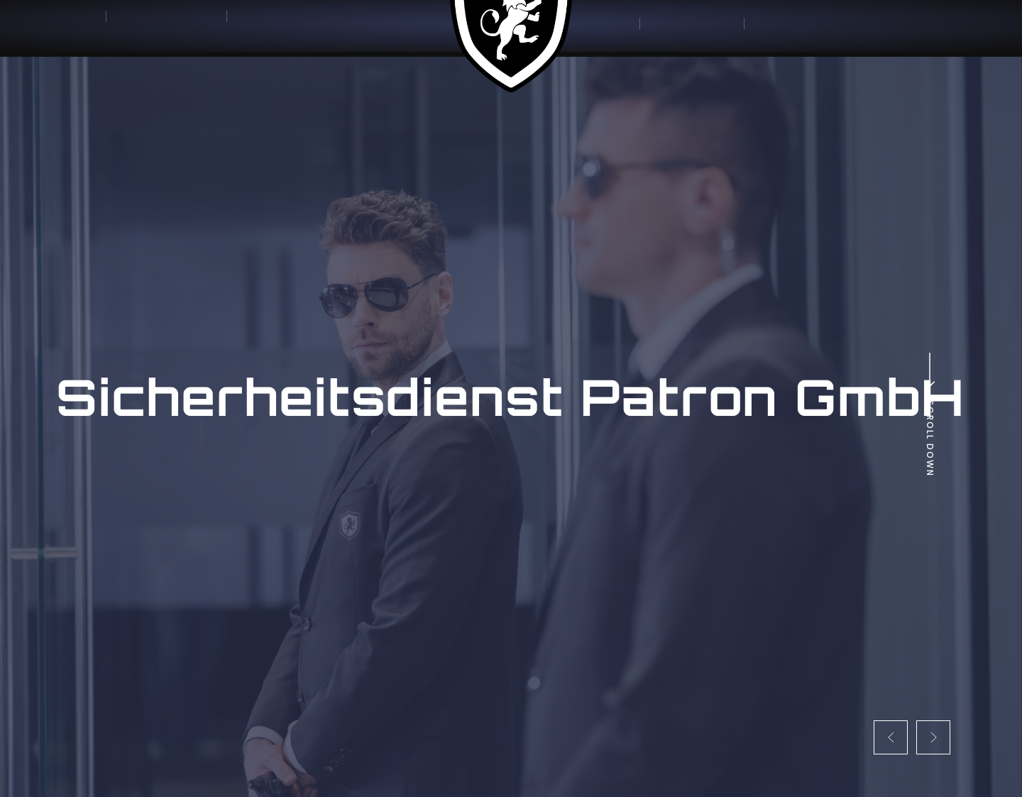 Aktuelle Website-Vorschau von Sicherheitsdienst Patron GmbH