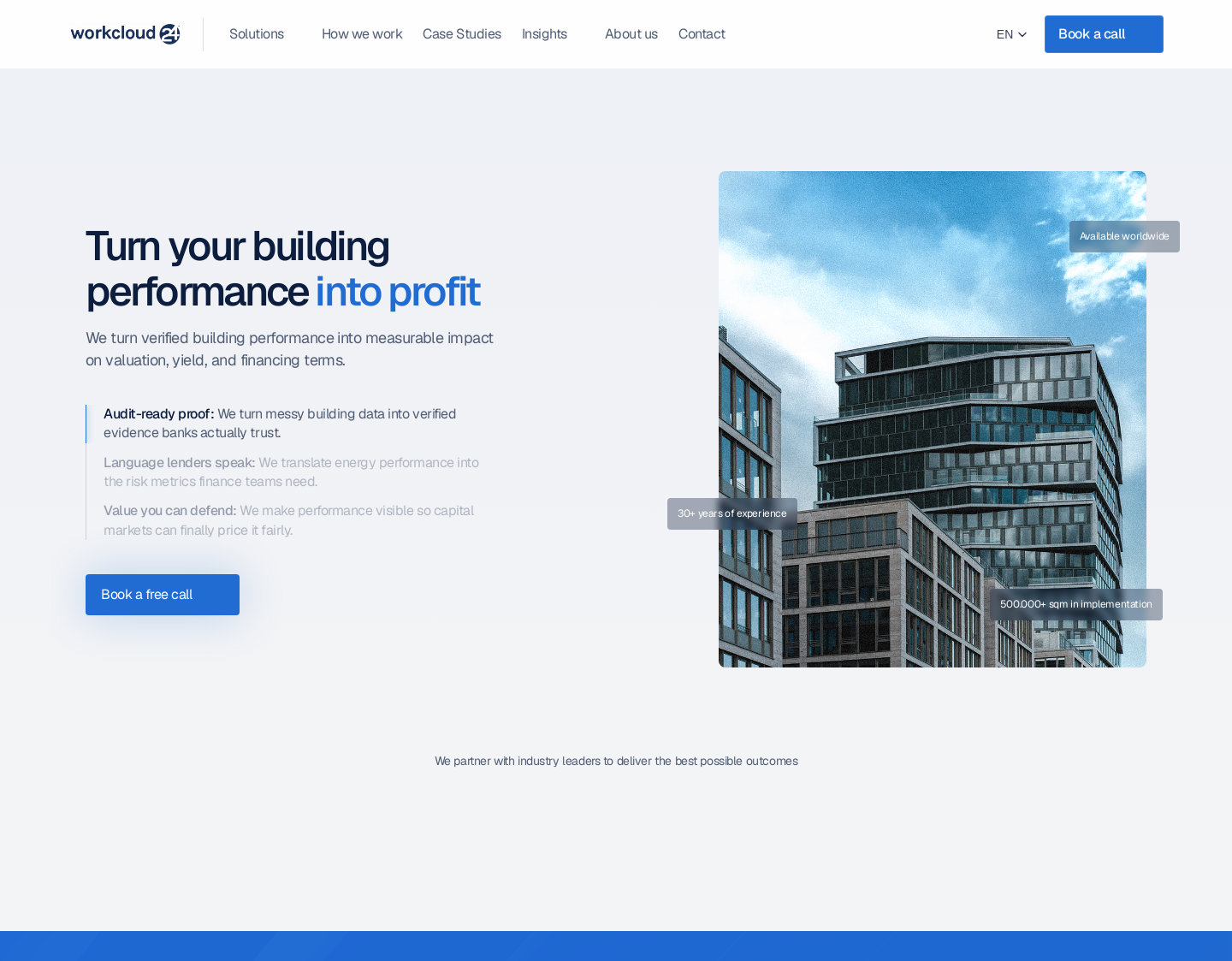 Aktuelle Website-Vorschau von workcloud24 AG