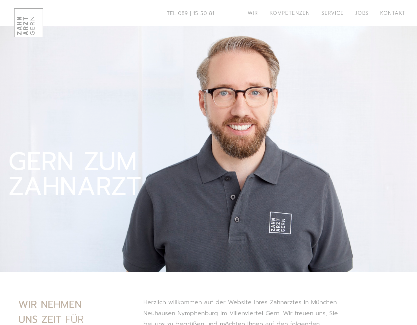 Aktuelle Website-Vorschau von ZAHNARZT GERN