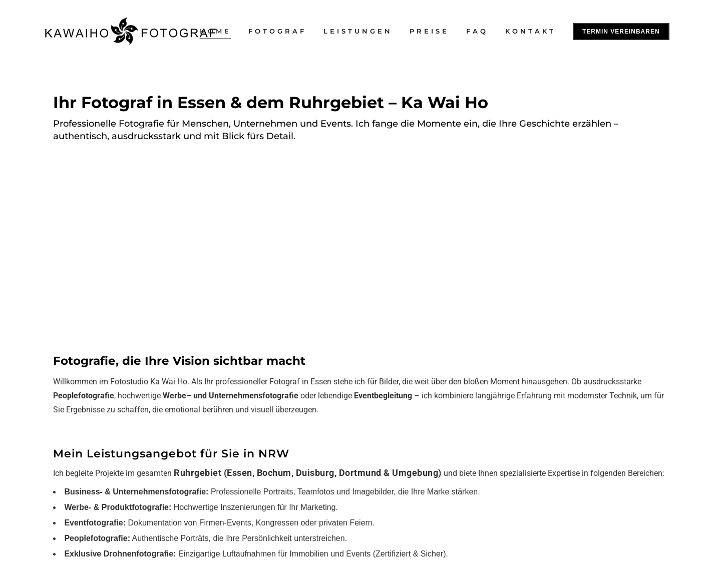 Aktuelle Website-Vorschau von Ka Wai Ho | Fotogaf + Fotostudio