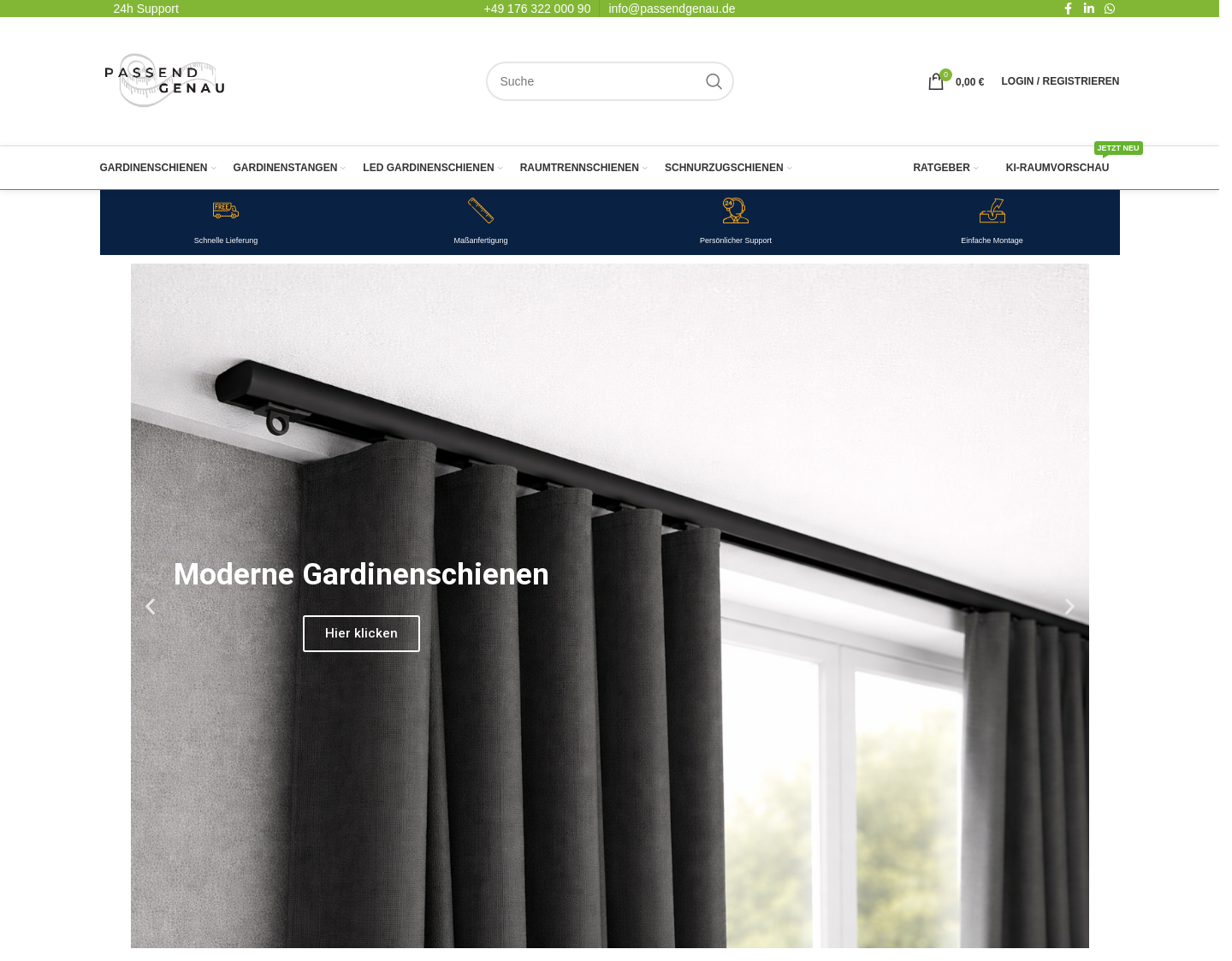 Aktuelle Website-Vorschau von Maximilian Scherer Passendgenau