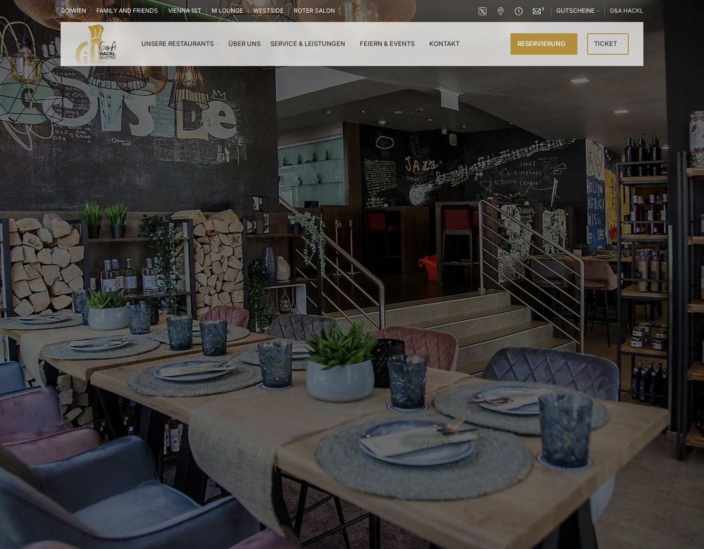 Aktuelle Website-Vorschau von Hackl Gastro