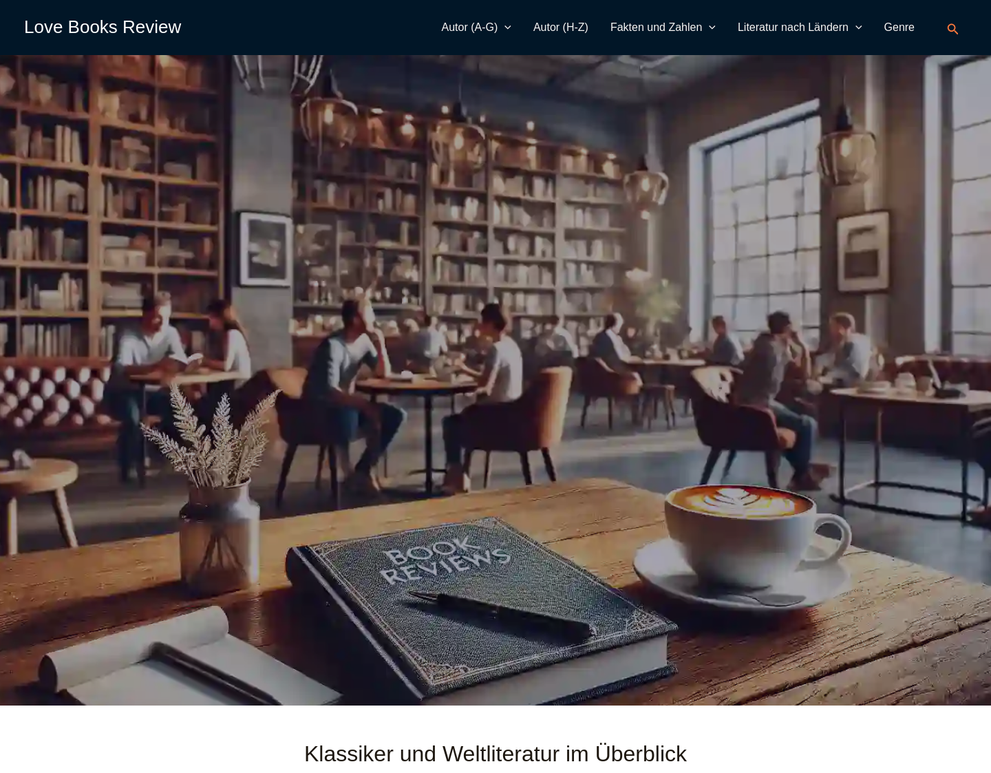Aktuelle Website-Vorschau von Love Books Review