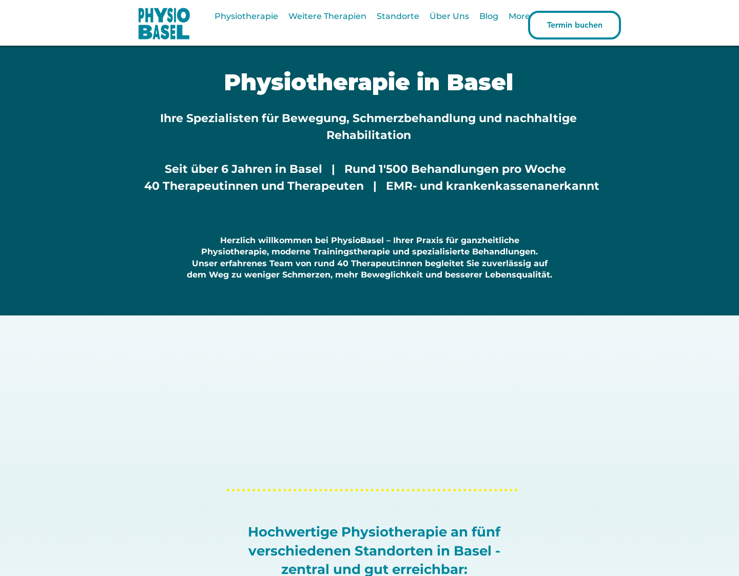 Aktuelle Website-Vorschau von PhysioBasel