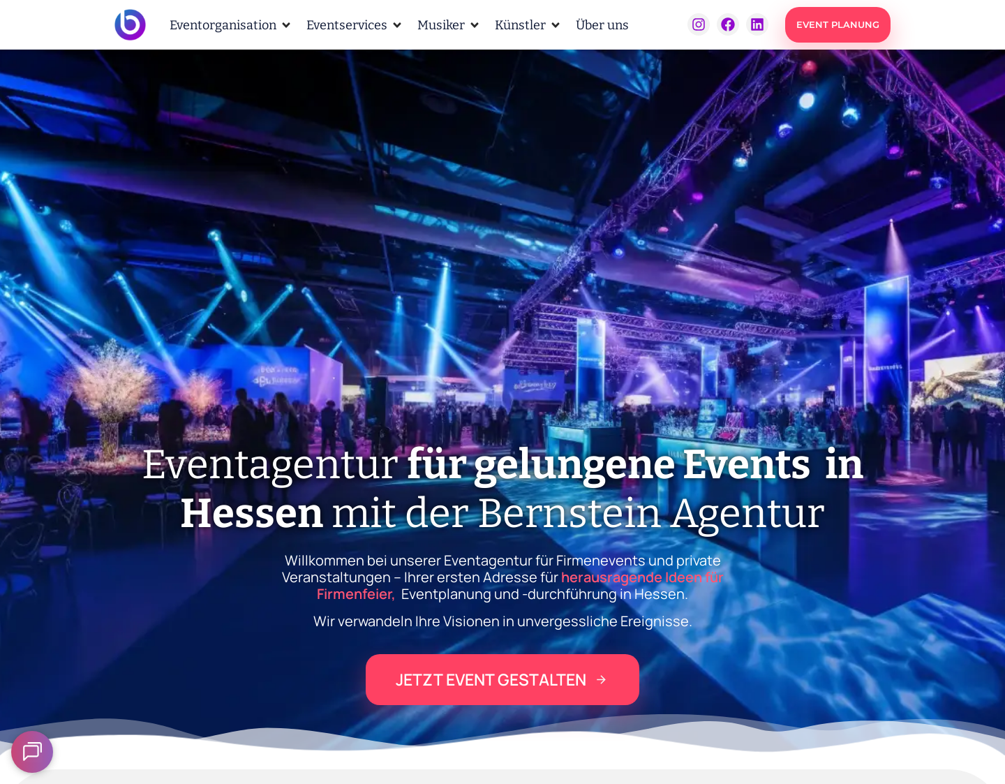 Aktuelle Website-Vorschau von Bernstein Agentur