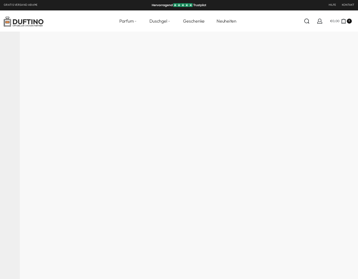 Aktuelle Website-Vorschau von Duftino