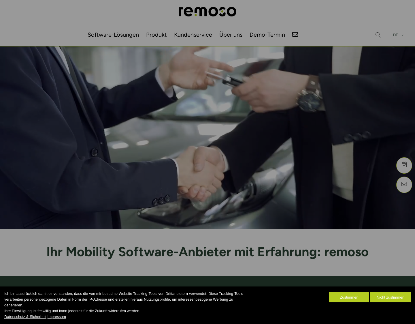 Aktuelle Website-Vorschau von remoso GmbH