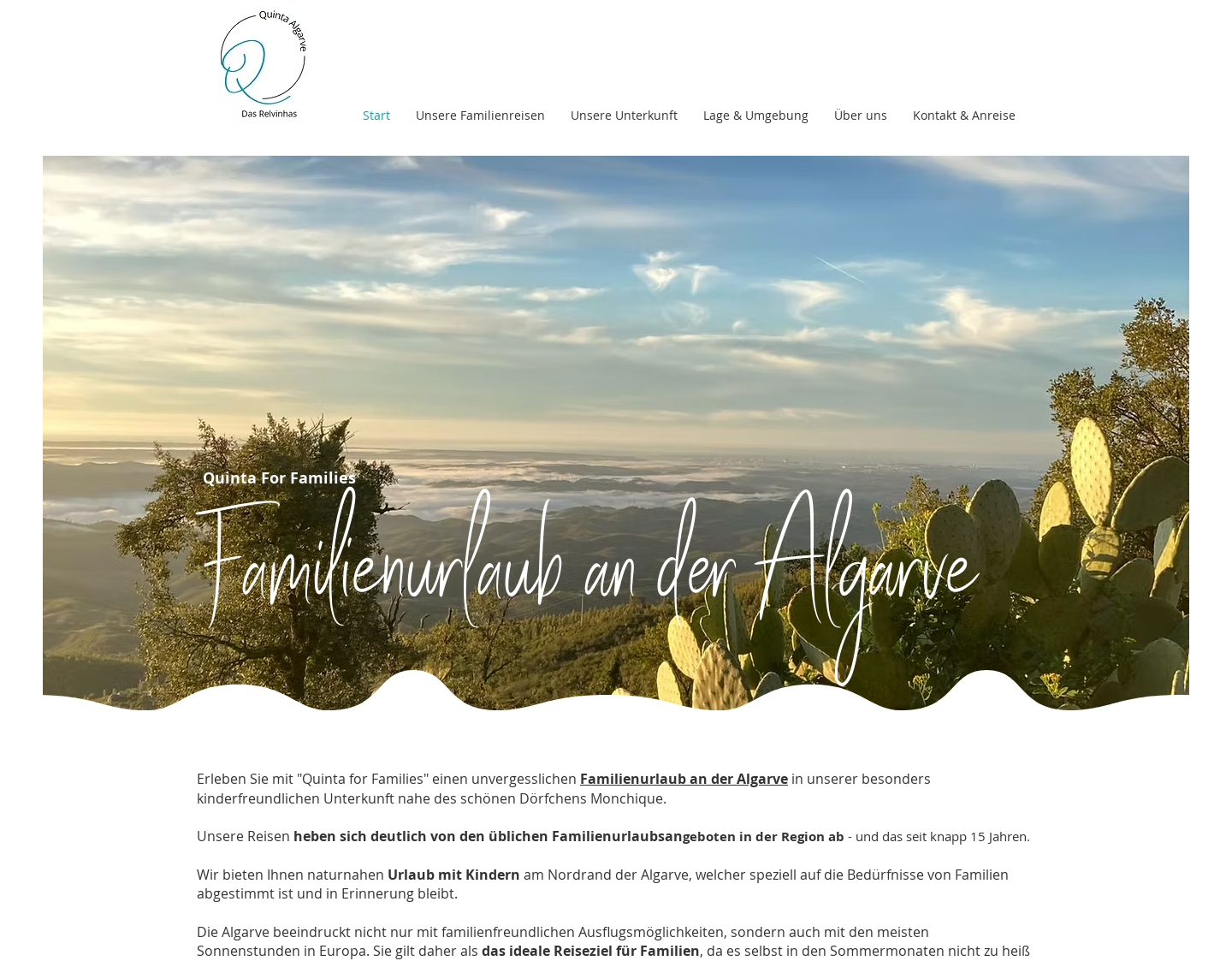 Aktuelle Website-Vorschau von Familienurlaub an der sonnigen Algarve