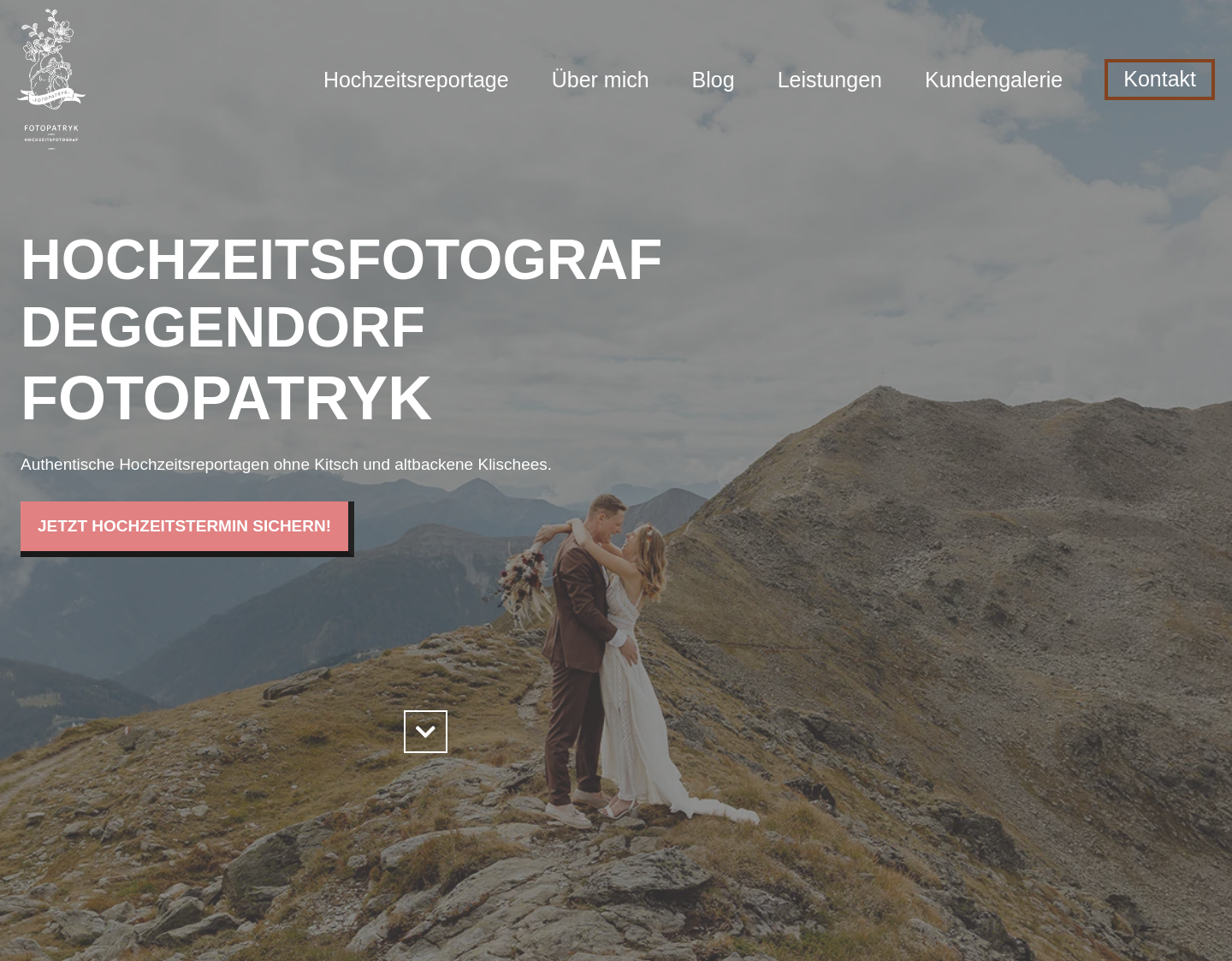 Aktuelle Website-Vorschau von Fotopatryk Hochzeitsfotograf