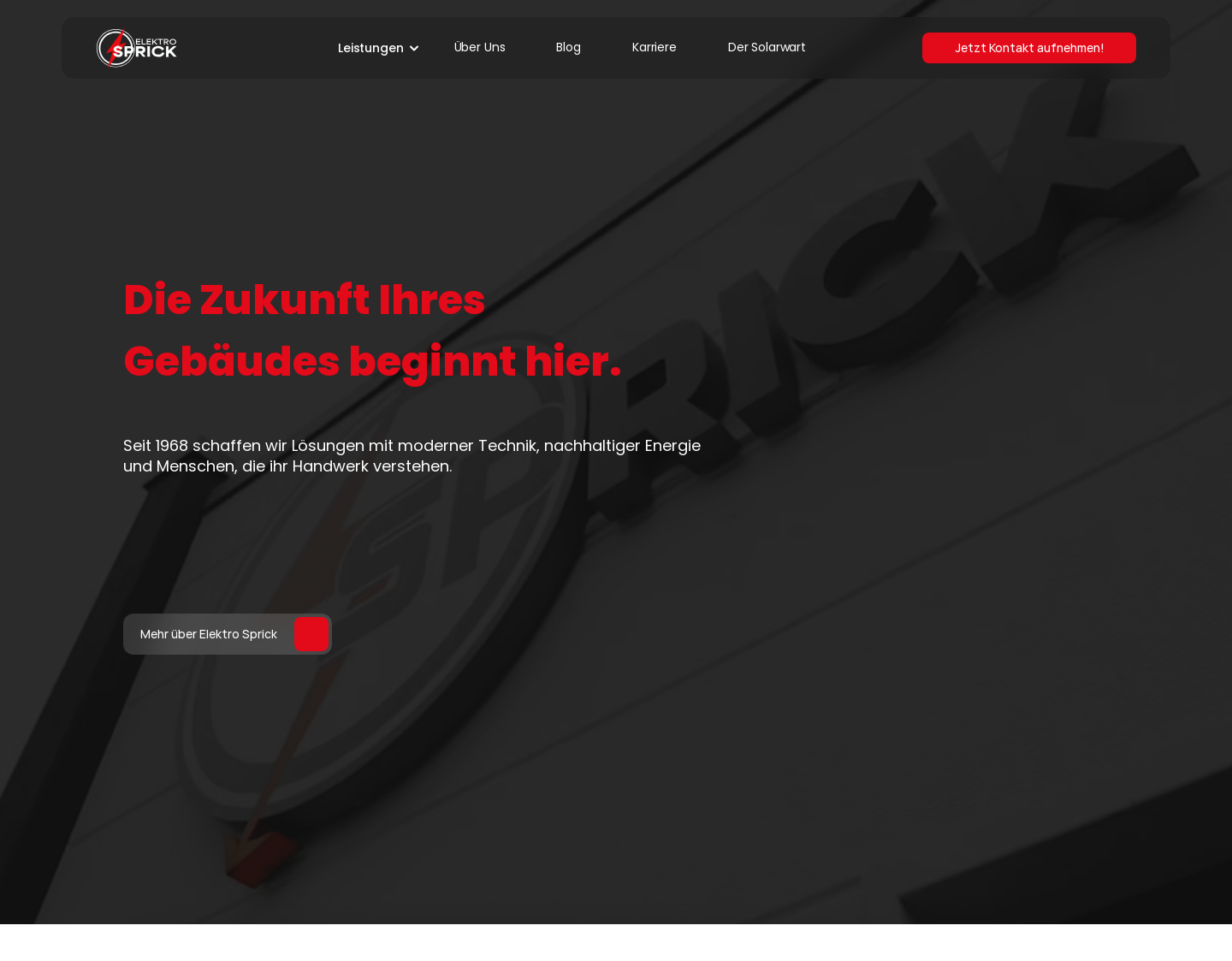 Aktuelle Website-Vorschau von Elektro Horst Sprick GmbH