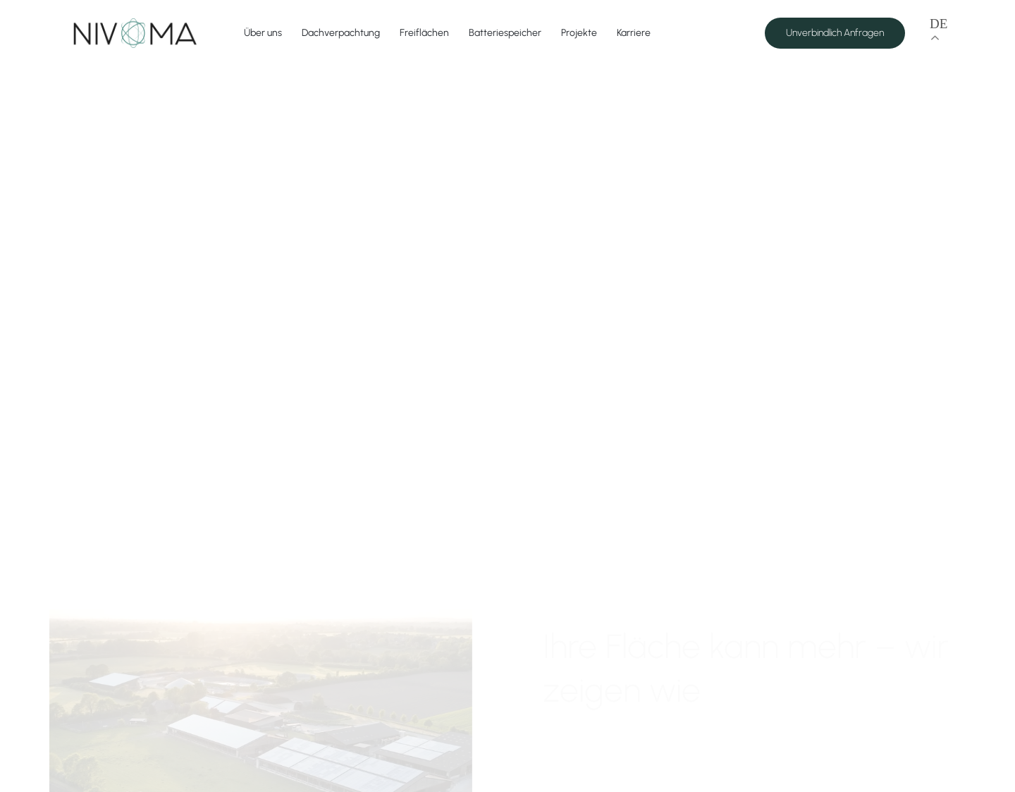 Aktuelle Website-Vorschau von NIVOMA Solar