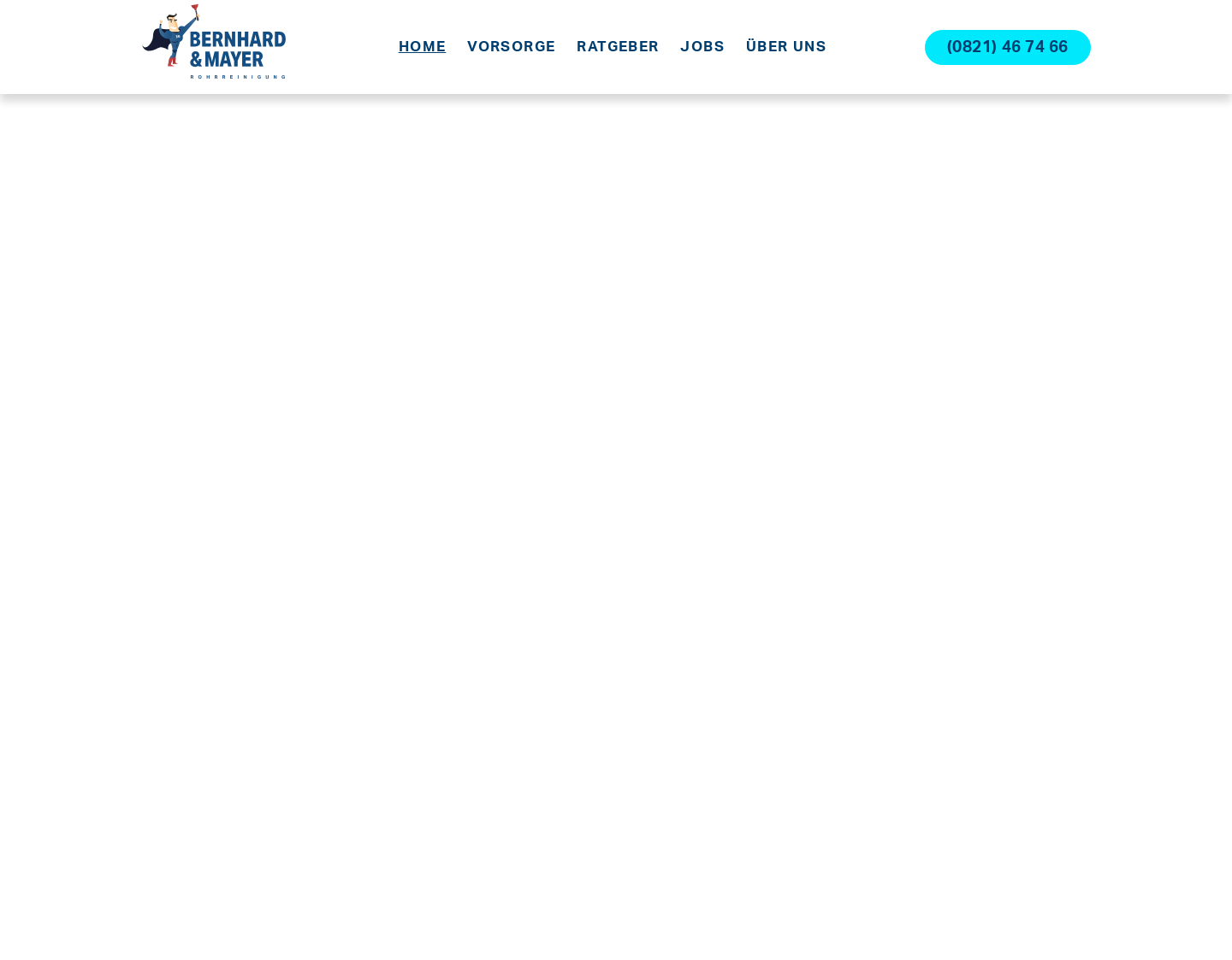 Aktuelle Website-Vorschau von Rohrreinigung Bernhard & Mayer