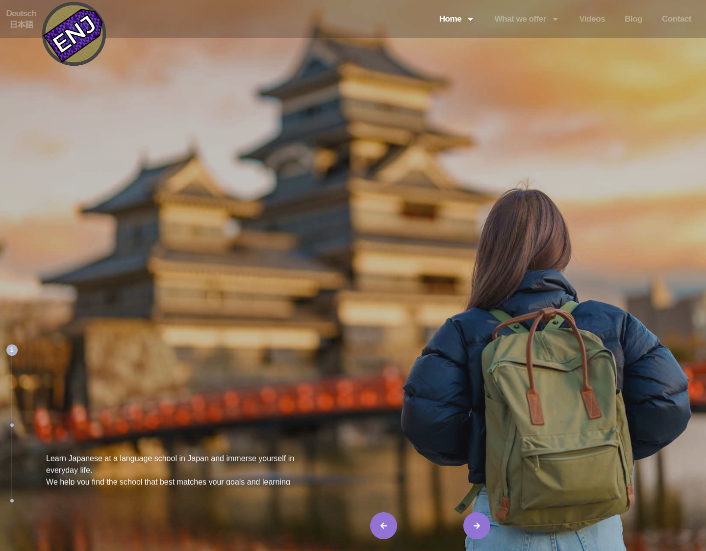 Aktuelle Website-Vorschau von Einfach nach Japan