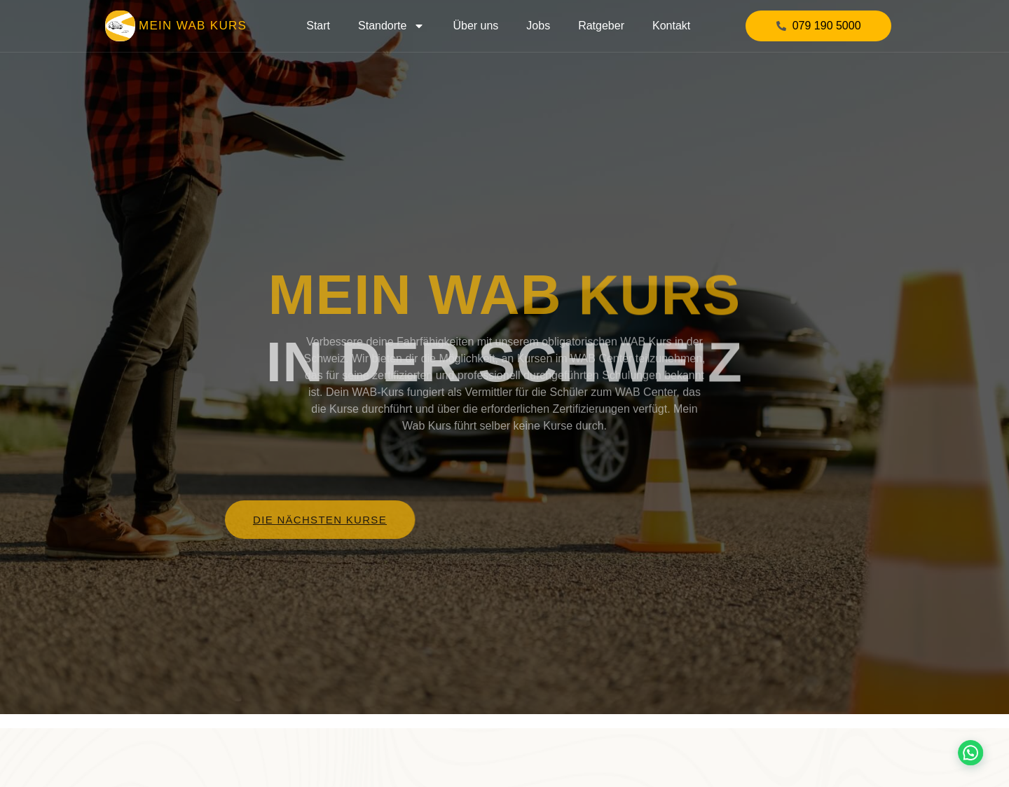 Aktuelle Website-Vorschau von Mein WAB Kurs c/o Pataki GmbH