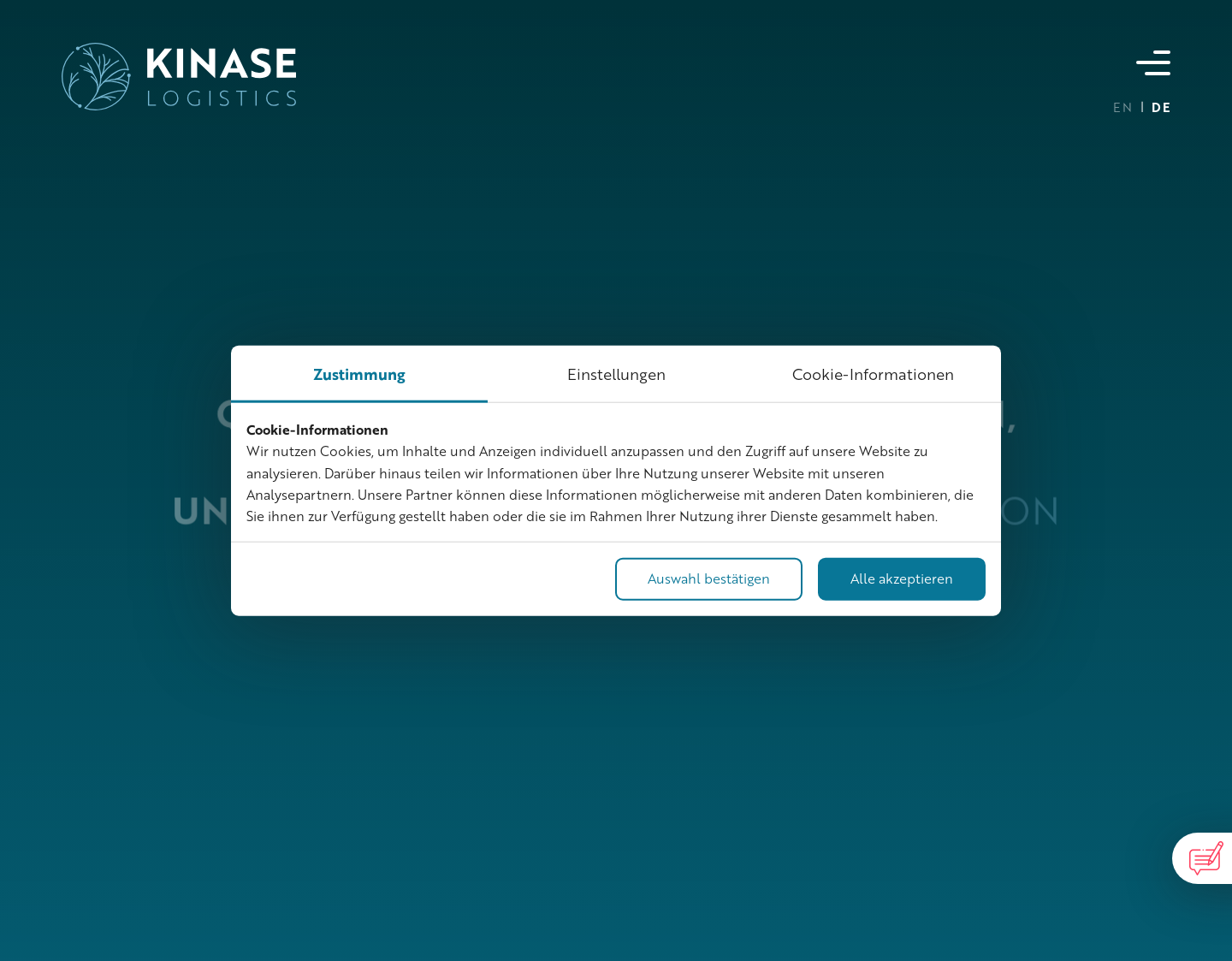 Aktuelle Website-Vorschau von Kinase Logistics Europe GmbH