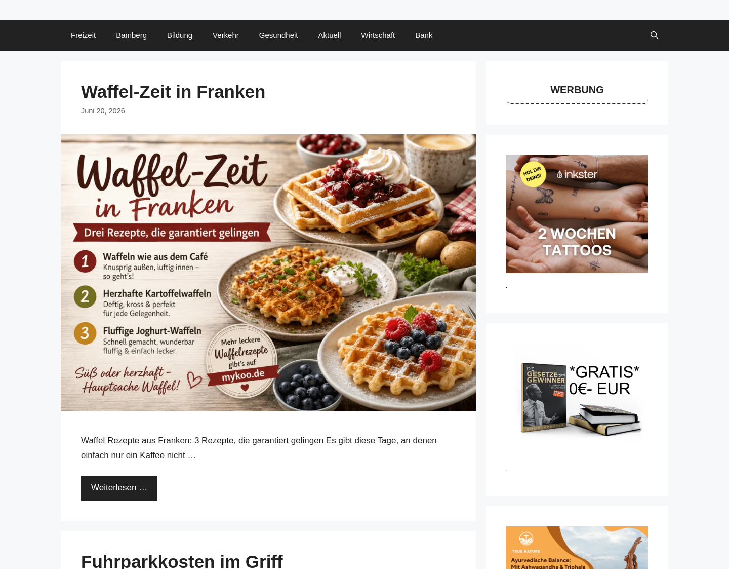 Aktuelle Website-Vorschau von Bamberg Regio