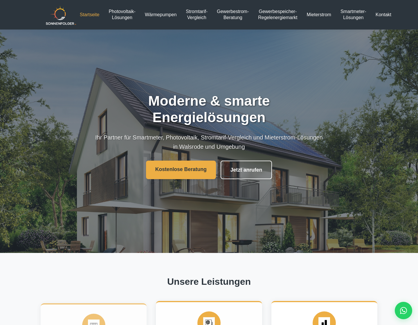 Aktuelle Website-Vorschau von Sonnenfolger M24 GmbH