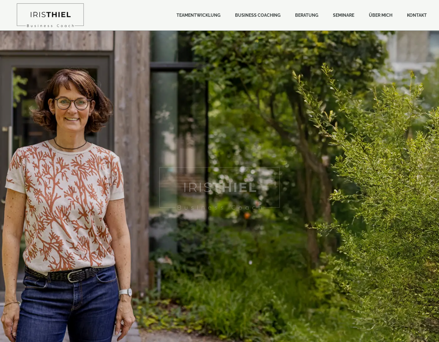 Aktuelle Website-Vorschau von Iris Thiel - Business Coach Berlin
