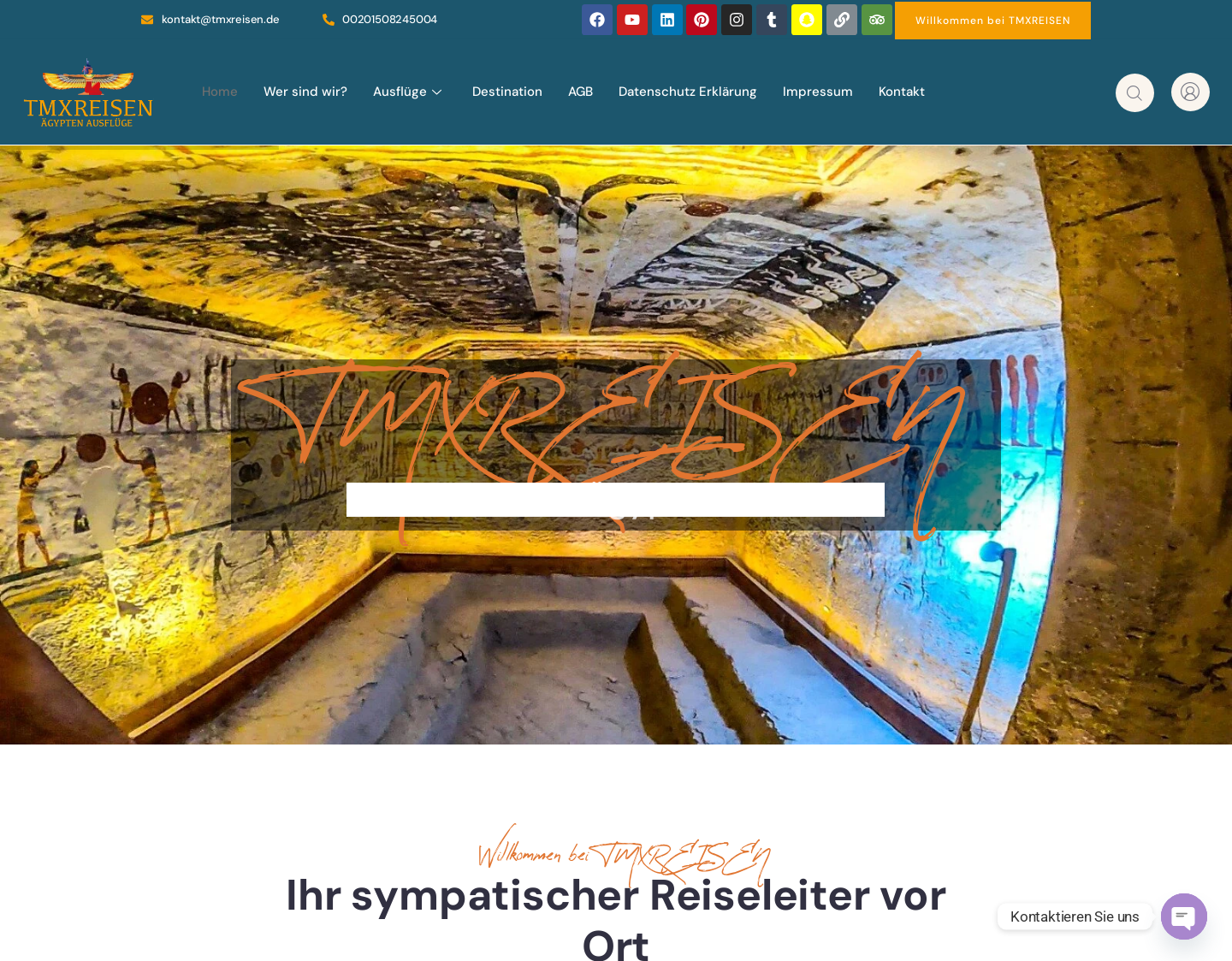 Aktuelle Website-Vorschau von tmxreisen