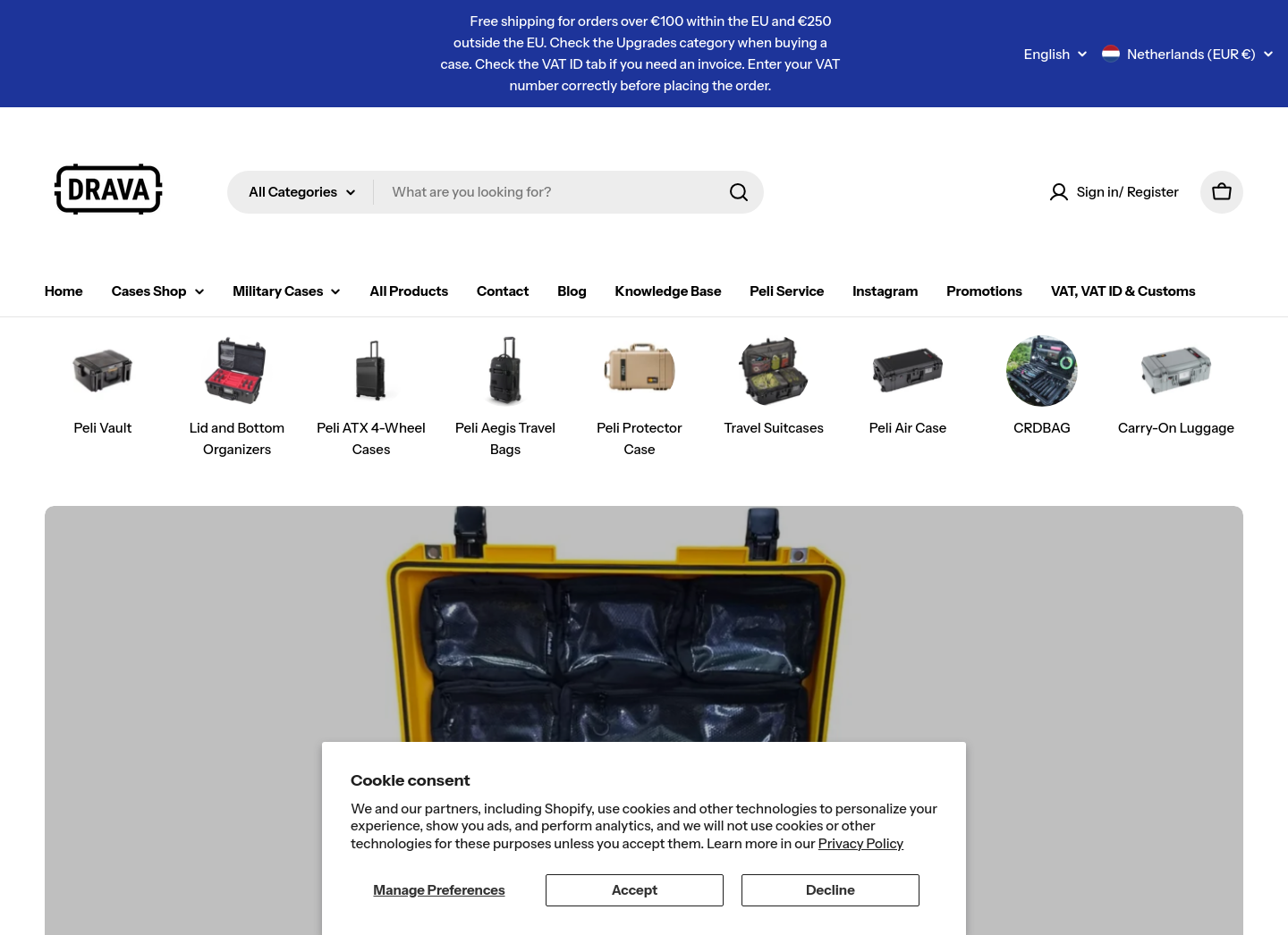 Aktuelle Website-Vorschau von Hochwertige Peli-Reisekoffer