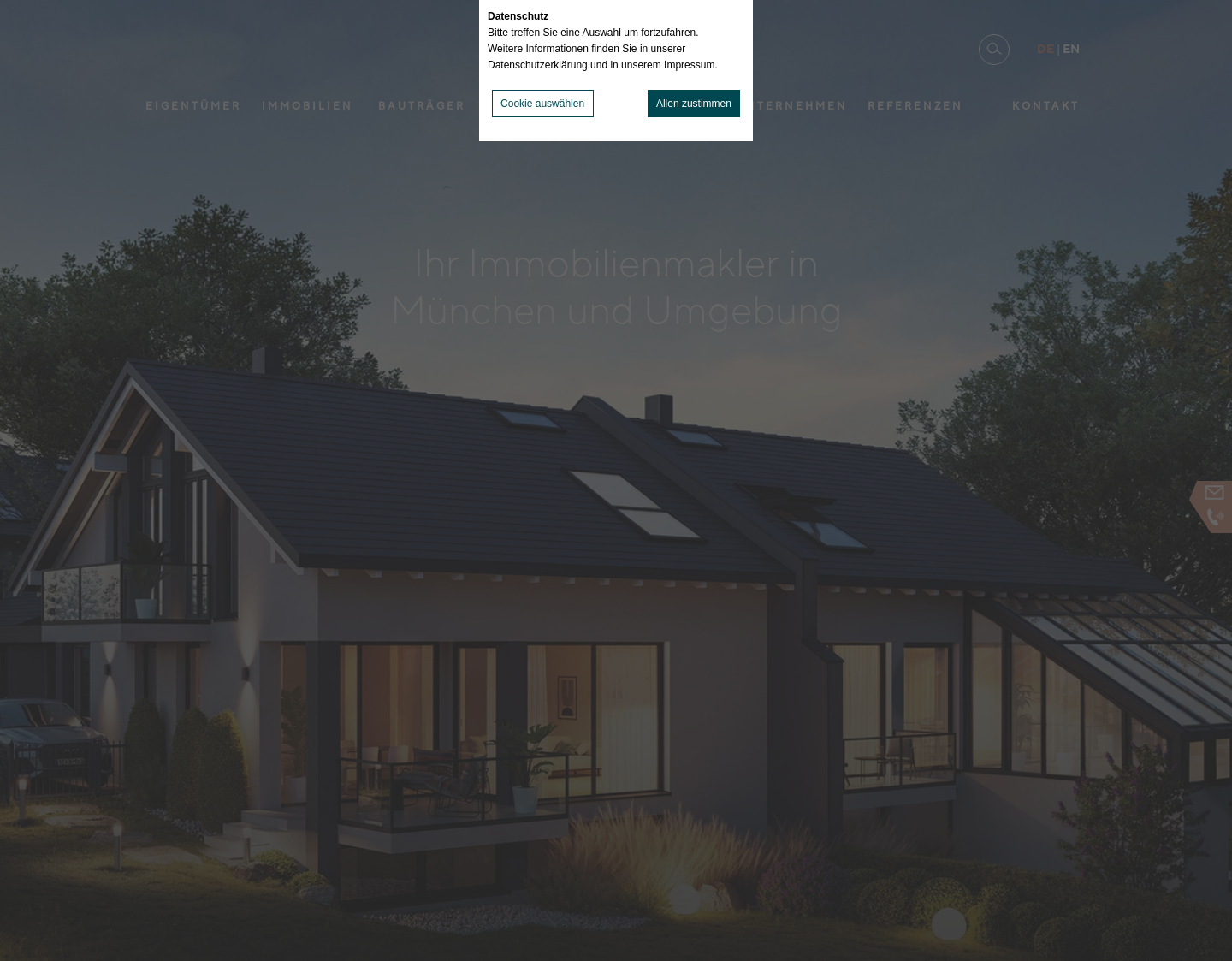 Aktuelle Website-Vorschau von Graf Immobilien GmbH