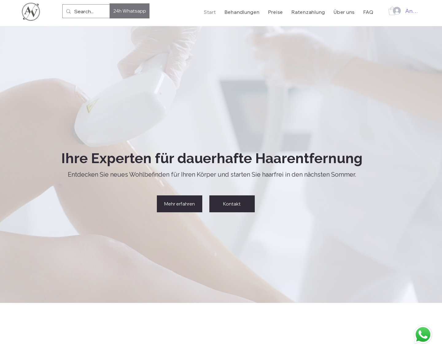 Aktuelle Website-Vorschau von Laser Skin Esthetics