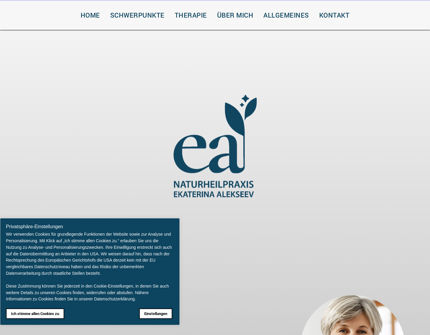 Aktuelle Website-Vorschau von Naturheilpraxis Ekaterina Alekseev