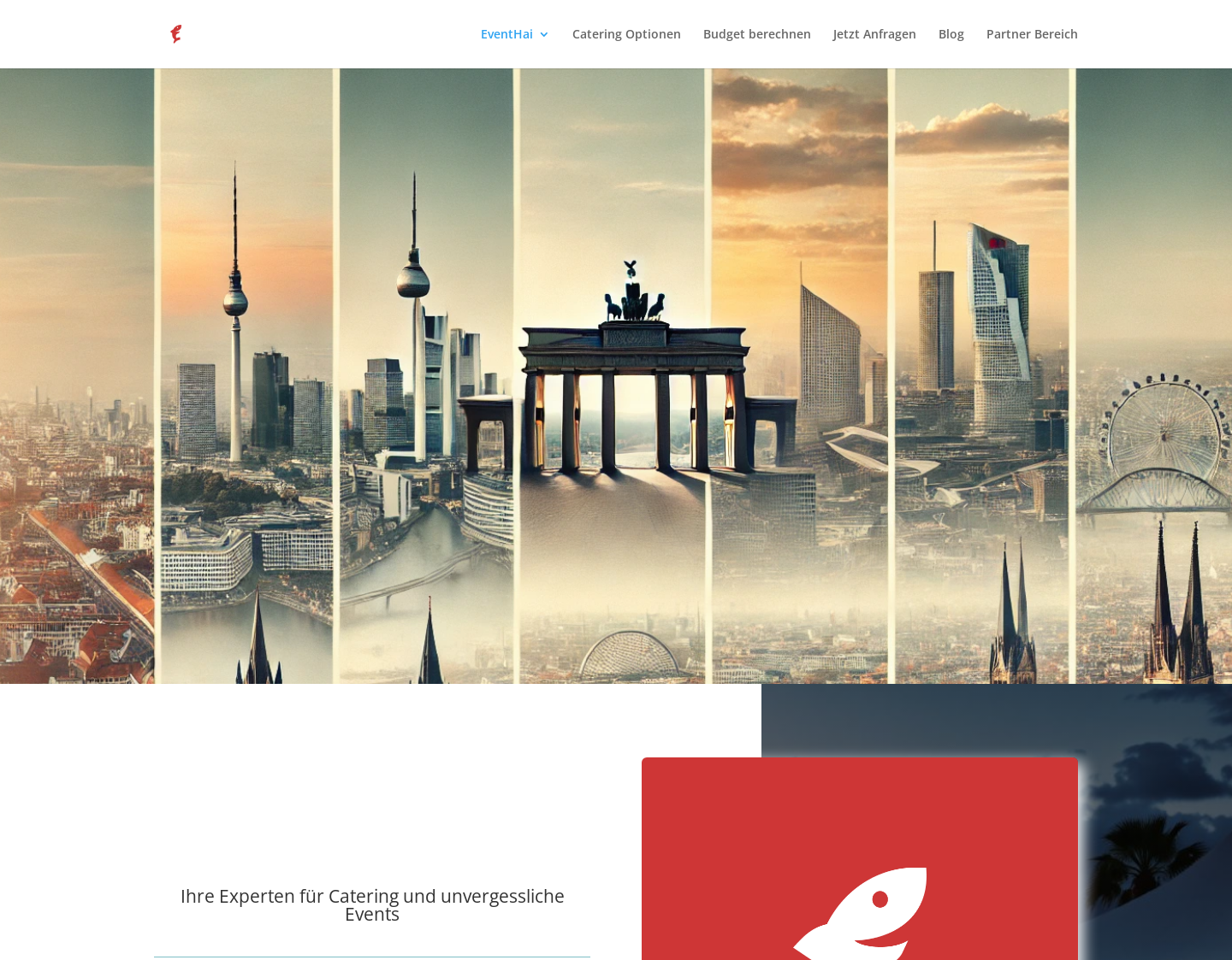 Aktuelle Website-Vorschau von EventHai