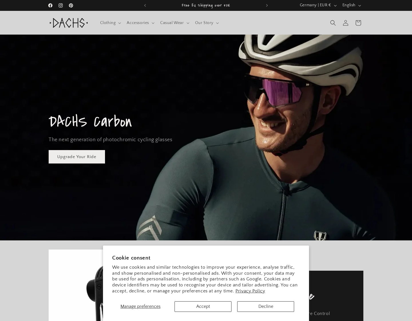 Aktuelle Website-Vorschau von Dachs Sport