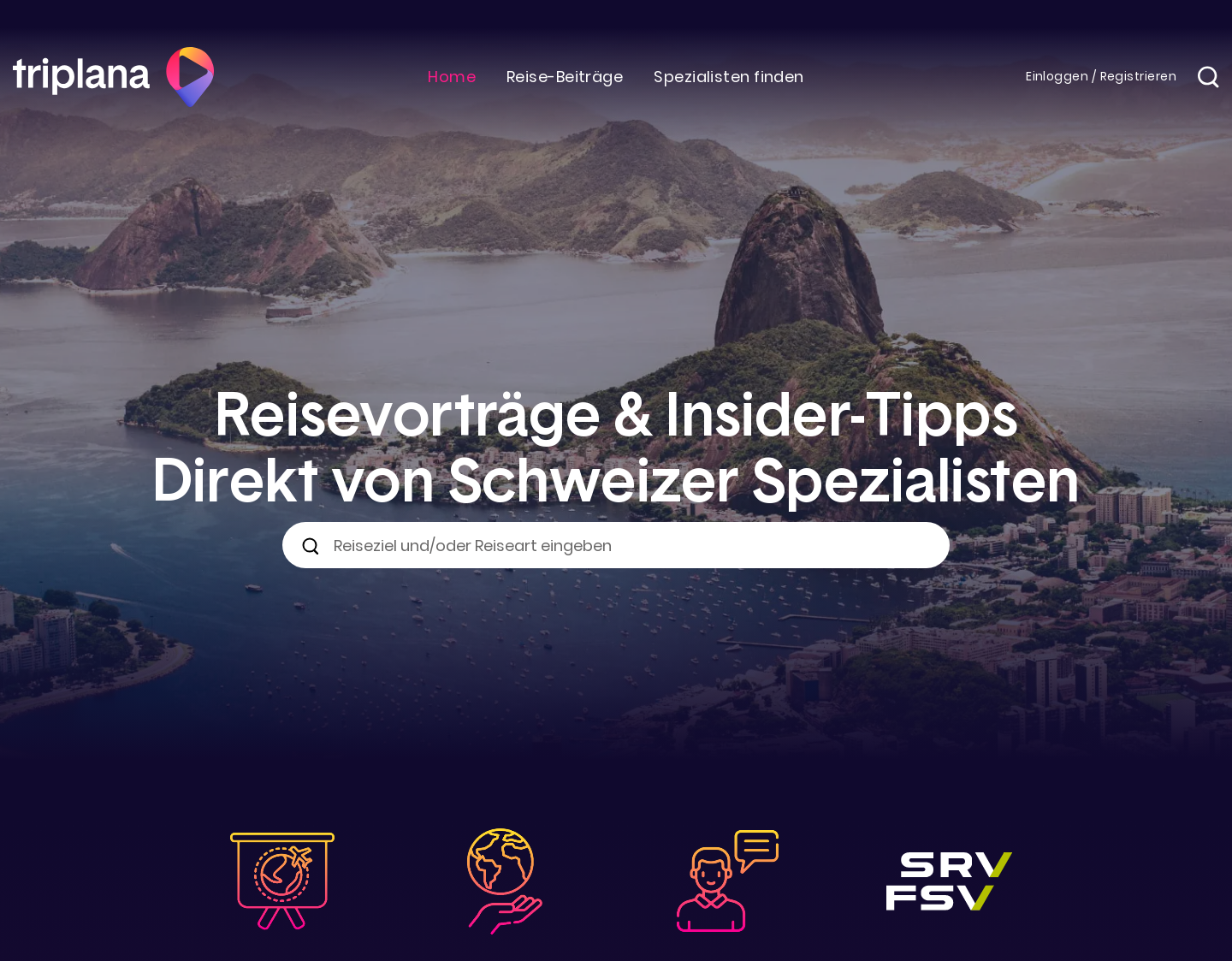 Aktuelle Website-Vorschau von Triplana
