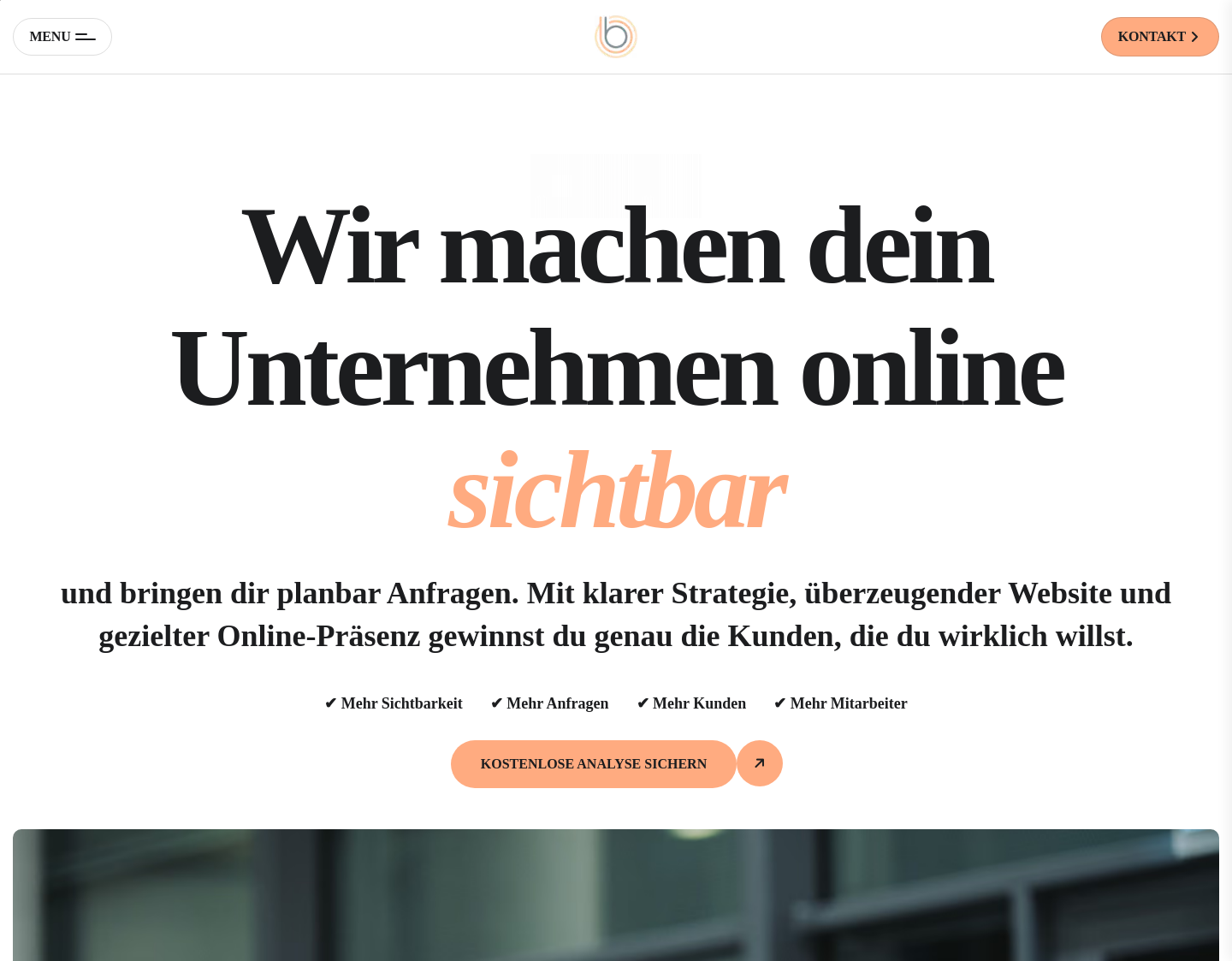 Aktuelle Website-Vorschau von Better Be Digital