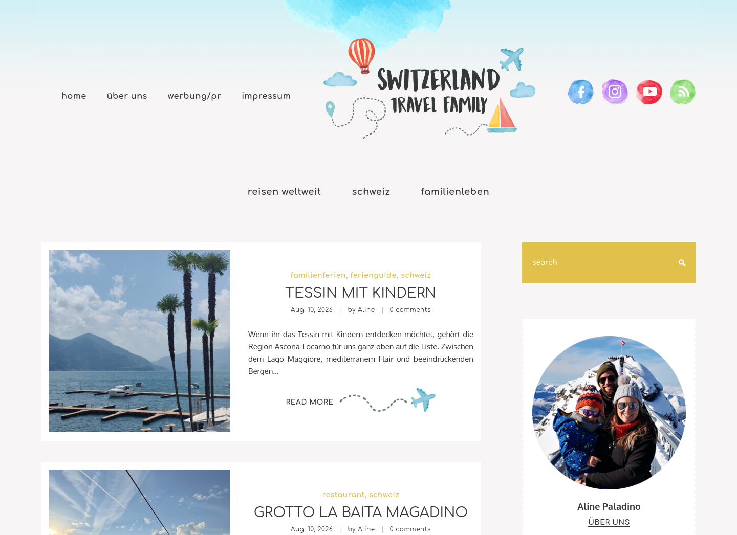 Aktuelle Website-Vorschau von Reiseblog