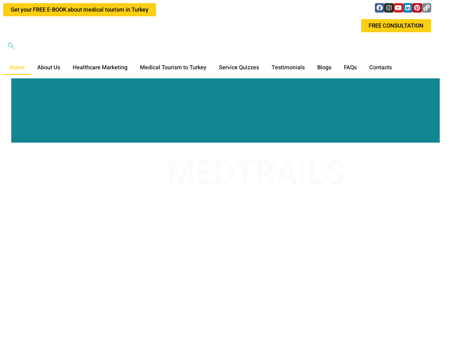 Aktuelle Website-Vorschau von Medtrails