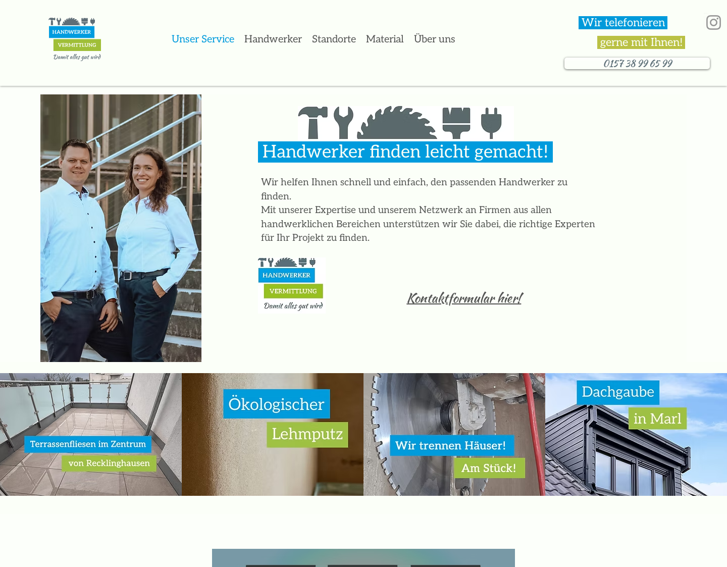 Aktuelle Website-Vorschau von Handwerker Vermittlung Kreis Recklinghausen