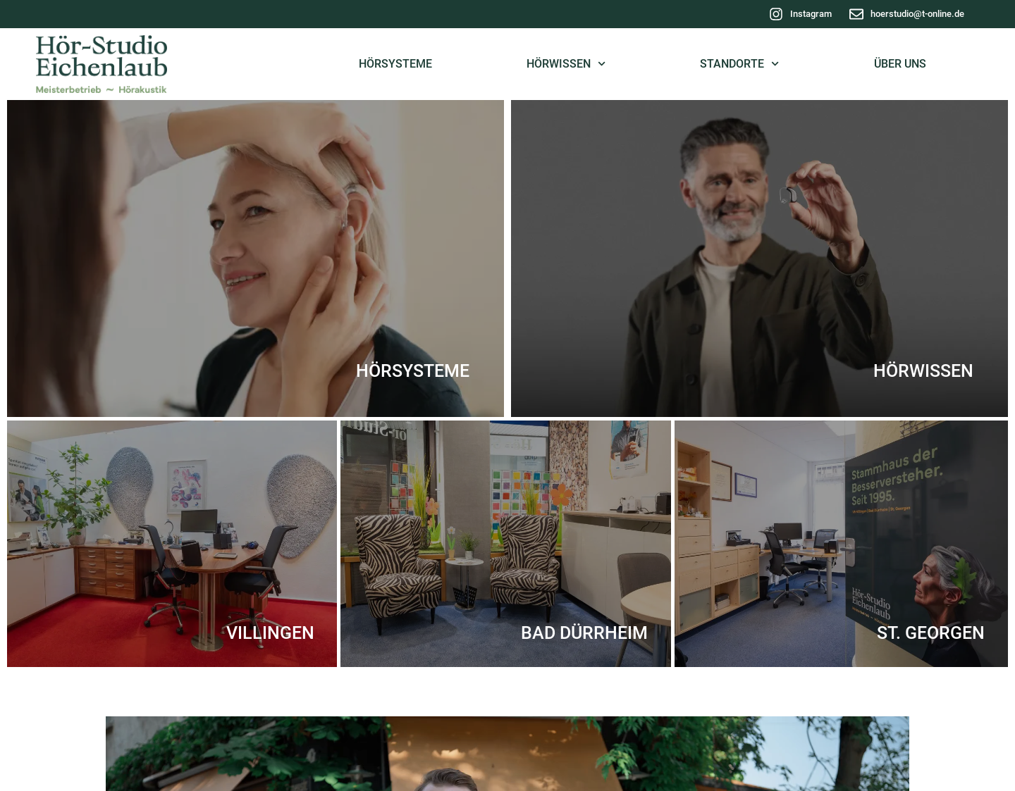 Aktuelle Website-Vorschau von Hör-Studio Eichenlaub aus Villingen