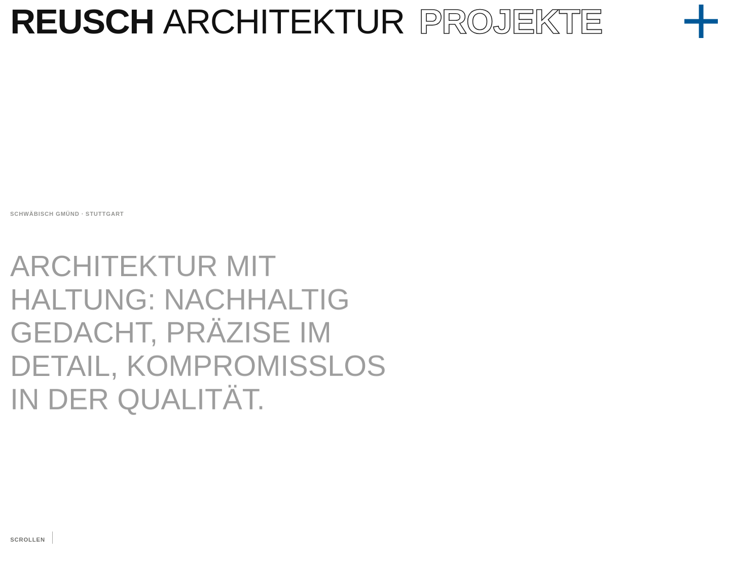 Aktuelle Website-Vorschau von REUSCH ARCHITEKTUR