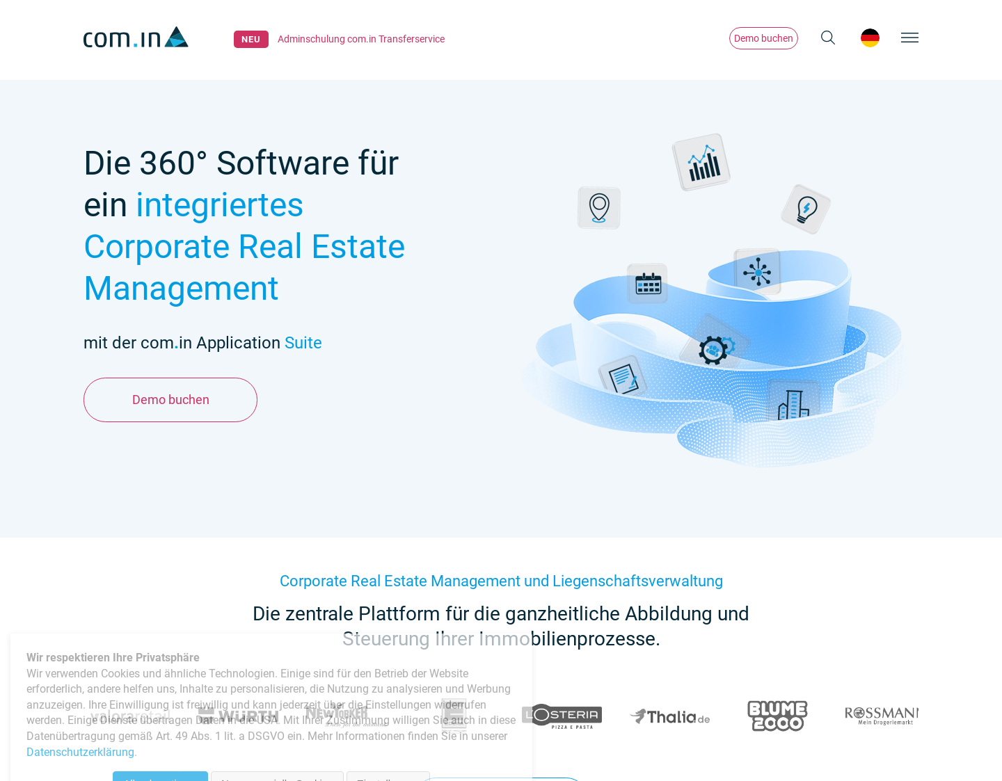 Aktuelle Website-Vorschau von Com In GmbH & Co. KG Consulting und Solutions